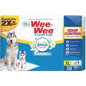 Four Paws Wee Wee Odor Control Pads with Febreze Freshness X Large (Option: 30 count)