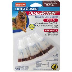 Hartz UltraGuard Dual Action Topical Flea and Tick Prevention (Option: Large Dogs)