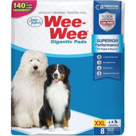 Four Paws Gigantic Wee Wee Pads (Option: 8 count)