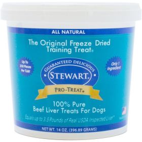 Stewart Pro Treat 100% Pure Beef Liver for Dogs (Option: 14 oz)