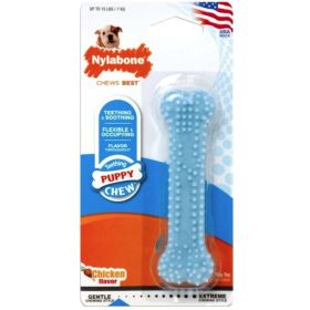 Nylabone Puppy Chew Dental Bone Chew Toy (Option: Blue)